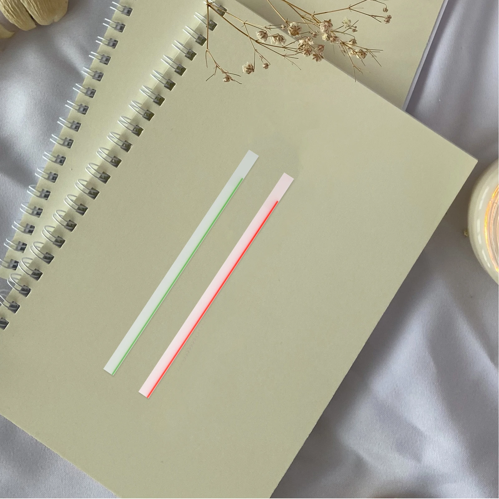 

2Sets Reading Strips Long Sticky Tabs Page Marker Tape for Book Annotation Reading Supplies Colored Sticky Study Office