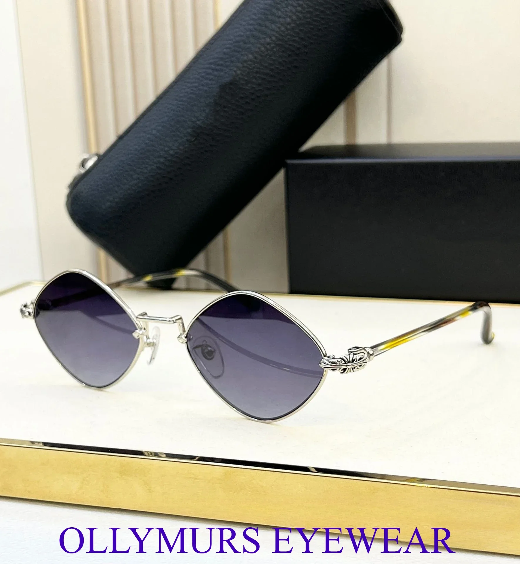 جديد الأصلي مصمم كرو ريترو المعين النظارات الشمسية الصغيرة شخصية قسط النظارات الشمسية مقعر القط العين واقية من الشمس النظارات الشمسية #6