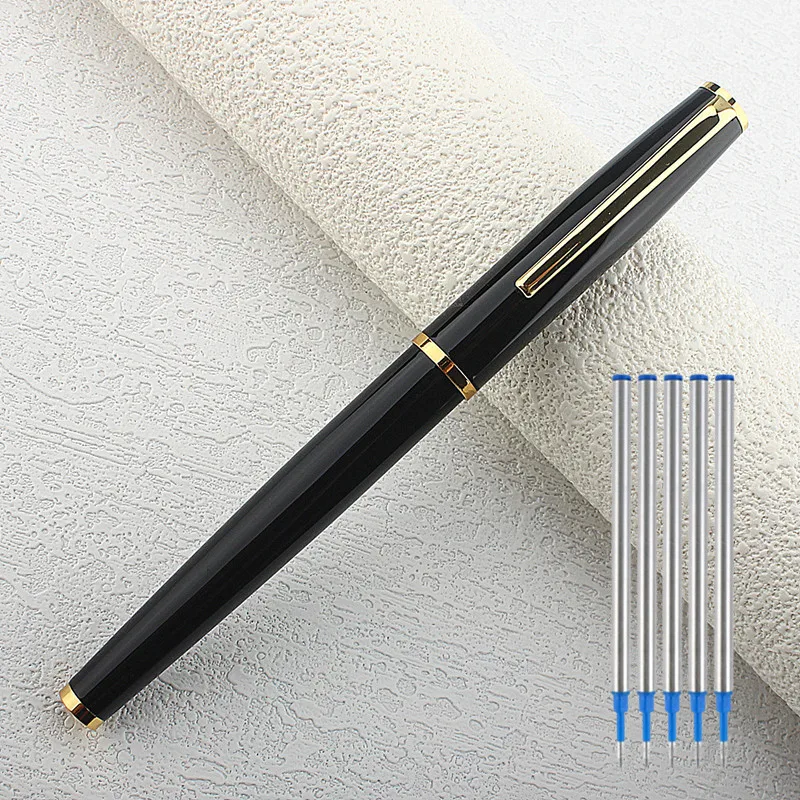 Yong Sheng-Bolígrafo de firma de Metal clásico 3591, bolígrafo de rodillo, bolígrafo de firma de Metal de lujo para oficina, punta fina (0,5mm)
