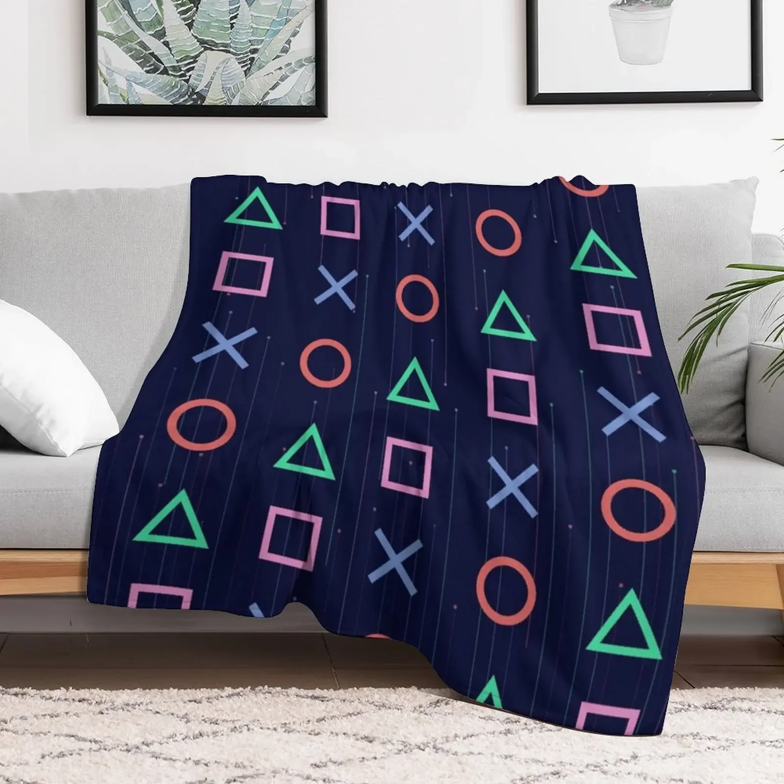 Play Glitch Vaporwave Throw Blanket christmas decoration sofa bed warm winter Blankets