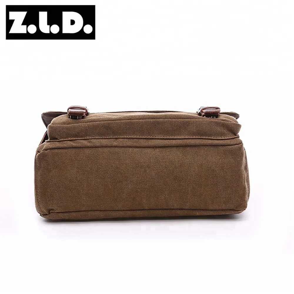 Imagem -06 - Bolsa de Mensageiro de Lona Vintage para Homens Bolsa de Ombro Tiracolo Casual Negócios Viagem Retro