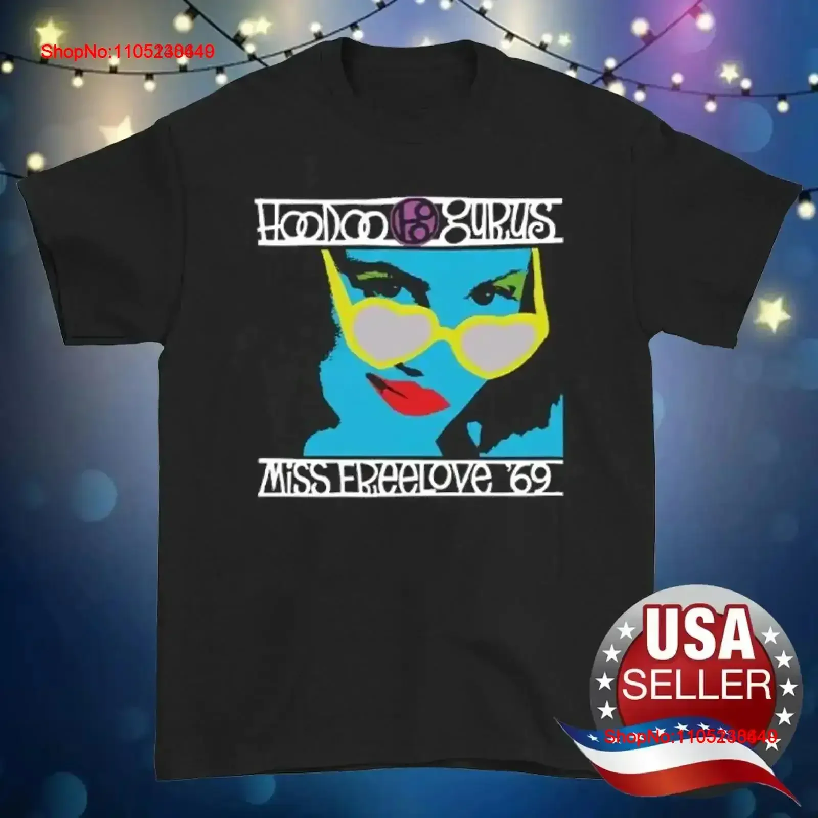 Hoodoo Gurus band MISS FREELOVE T shirt short sleeve All sizes JM706 vintage Washed graphic Breathable Soft streetwear vintage