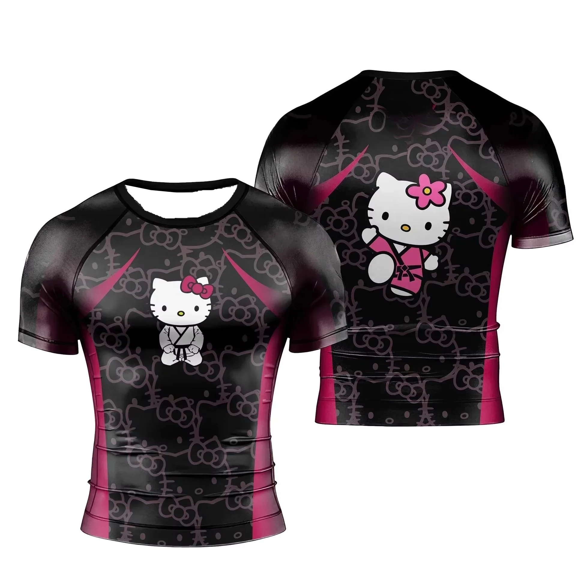 2026/27 New Adult/Children's T-shirt 3D Cartoon Printed Wrestling Gym Training Cute Sports Quick Drying Breathable Top