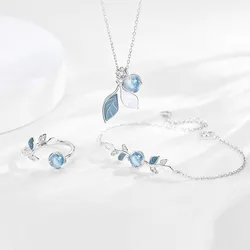 Thaya 2024 Fashion Women Jewelry Set S925 Silver Women Rings Elegant Bracelet Engagement Necklace for Women Wedding Jewelry
