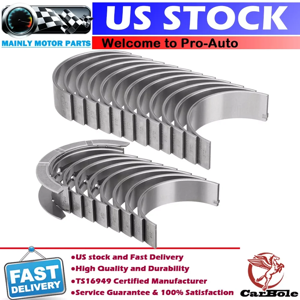 Carbole  Main & Rod Bearing Kit For Cadillac Chevrolet GMC Buick LLT LY7 2.8L 3.0L 3.6L