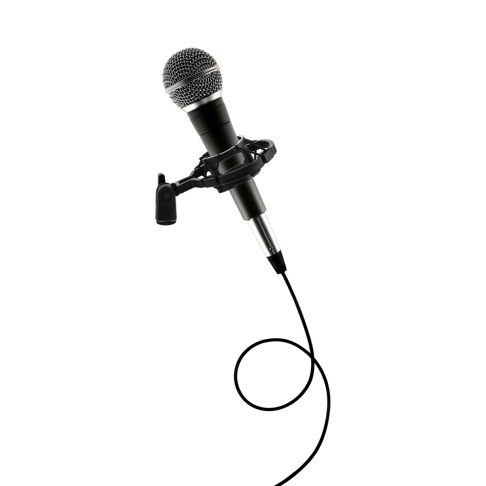 Microphone Shock Mount Pop Stand with Shield Boom Anti-Vibration Suspension Clip Holder Shockmount for Small