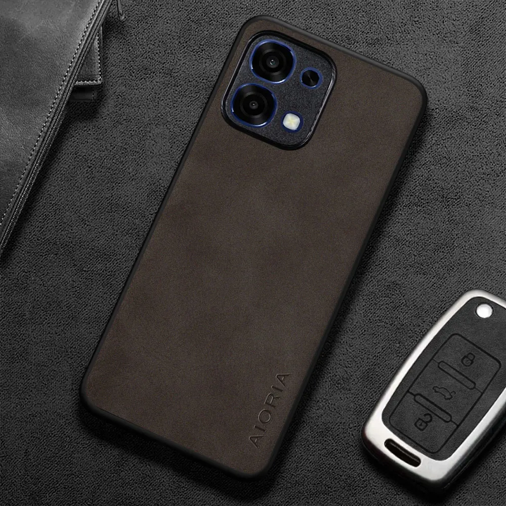 Per OPPO A6 Pro A5 Pro Custodia Capa Semplice ed elegante stile business Premium PU Custodia in pelle per telefono coque funda