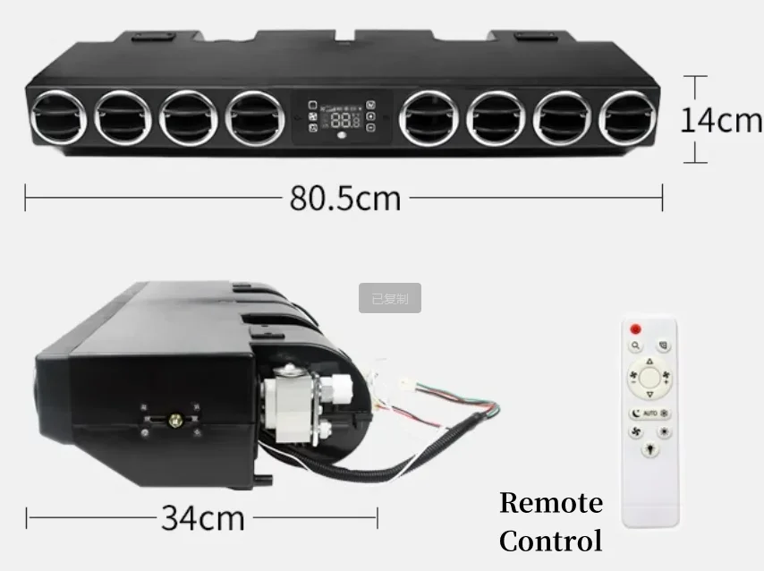 Electric 24V Car Under-dash AC Kit Other Air Conditioning System for 12V Auto RV Camper