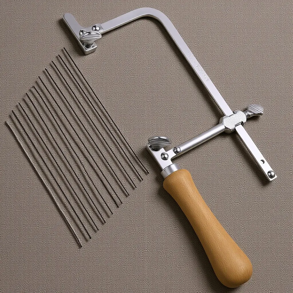 Jewelry Making Kits - Sägebogen mit Holzgriff, Schmuckherstellungszubehör, verstellbares U-förmiges