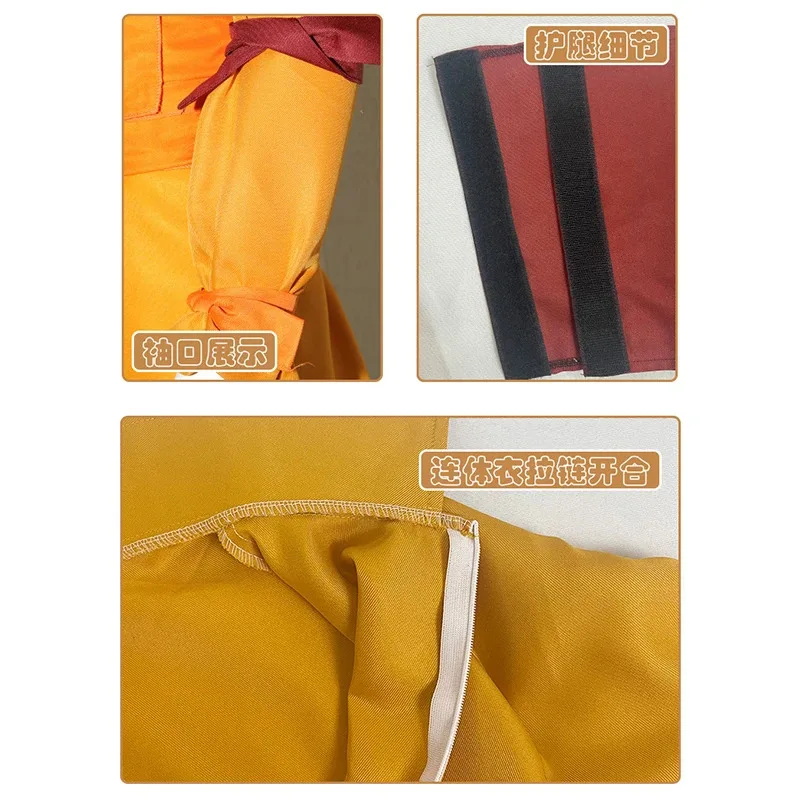 Anime Aang Costume Katara Cosplay Avatar The Last Airbender Adult Kid Outfit Carnival Role Play Uniform Men Womena;2,c'4,h.