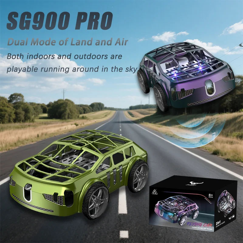

ZLL SG900 PRO Летающий автомобиль 2,4 ГГц RC Квадрокоптер 2 в 1 с двойным режимом освещения Электрический радиоуправляемый летательный аппарат Игрушки для игр на открытом воздухе