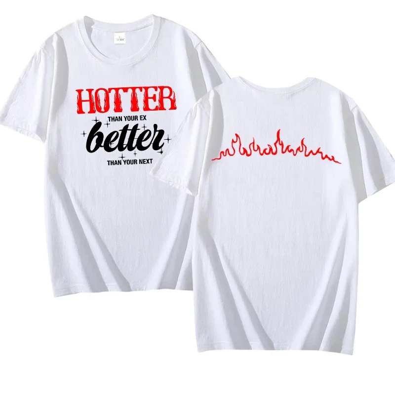 Camiseta más caliente que tu ex, camiseta Kpop de manga corta para chica, camisetas Y2K Gaphic para mujer, ropa coreana, ropa de calle para mujer