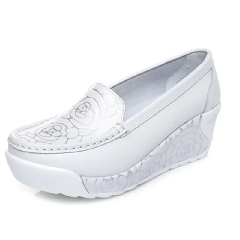 TIMETANG New spring summer style soft women scarpe in vera pelle stampa moda donna pompe scarpe per donna sapato feminino Pump