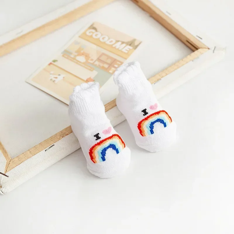 Baby Soft Cotton Socks Boys Girls Cute Love MAMA Warm Socks Newborn Toddler White Stripe Short Clothing for 0-6M Infant Stuff