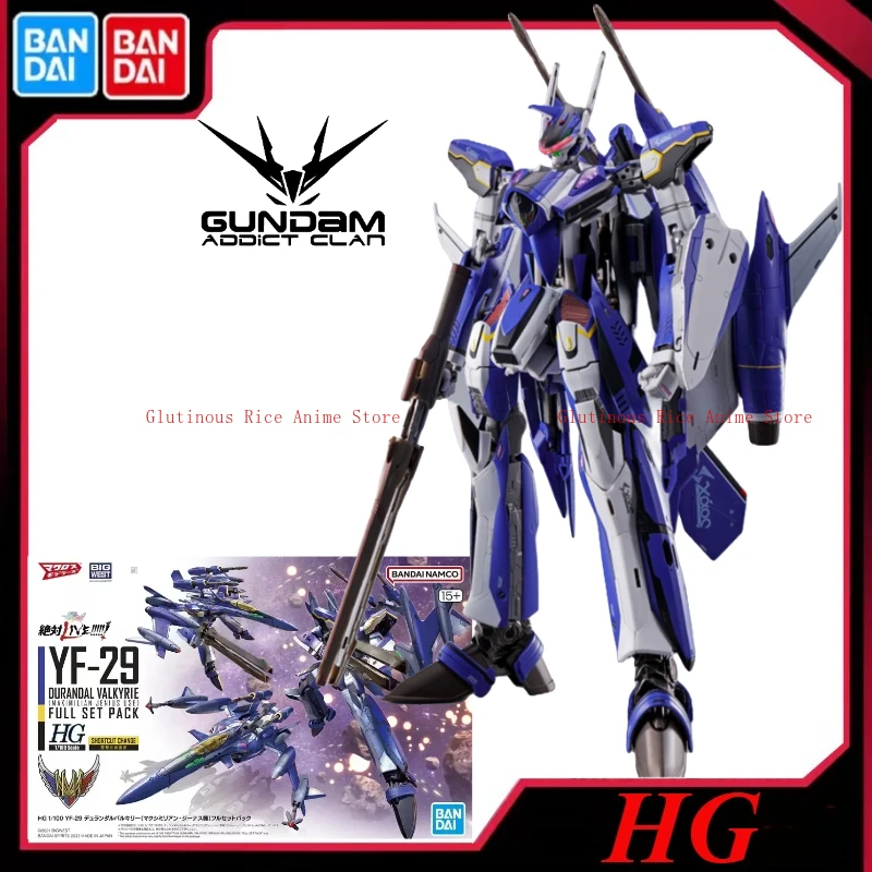 

Bandai оригинальная аниме-фигурка hg 1/100 YF-29 durandal valkyrie, полный набор, фигурка, игрушки, коллекционная модель для детей, подарок