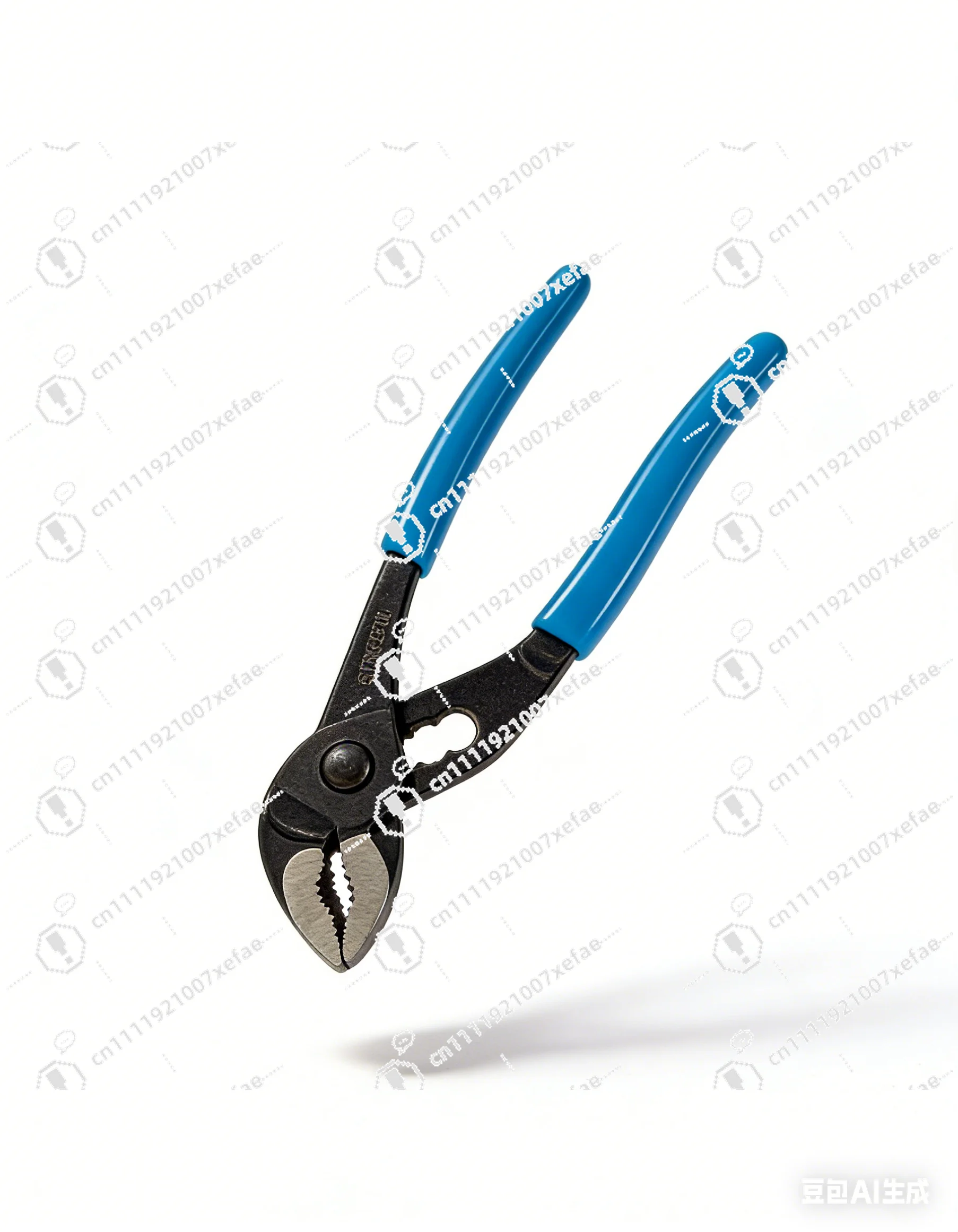 

4 Inch Adjustable Water Pump Pliers Blue Handle Plumbing Tool for Home Pipe Repair Gripping Wrench