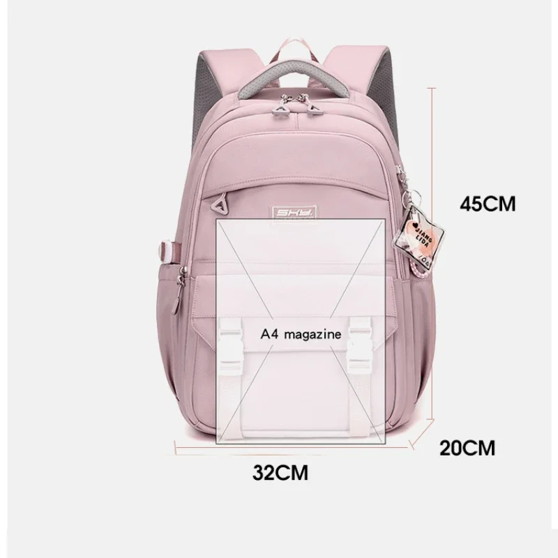 Nuovi uomini di moda femminile zaino universitario impermeabile ad alta capacità borse da scuola per laptop da donna alla moda borsa da viaggio per ragazza carina cool