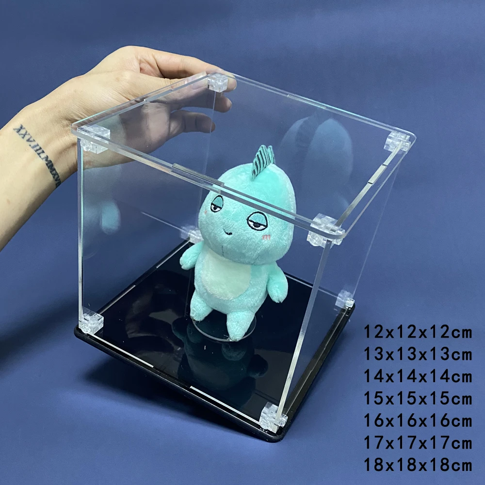 

Display Case for Collectibles Assemble Clear Acrylic Box Protection Showcase for Display Action Figures Organizing Toys