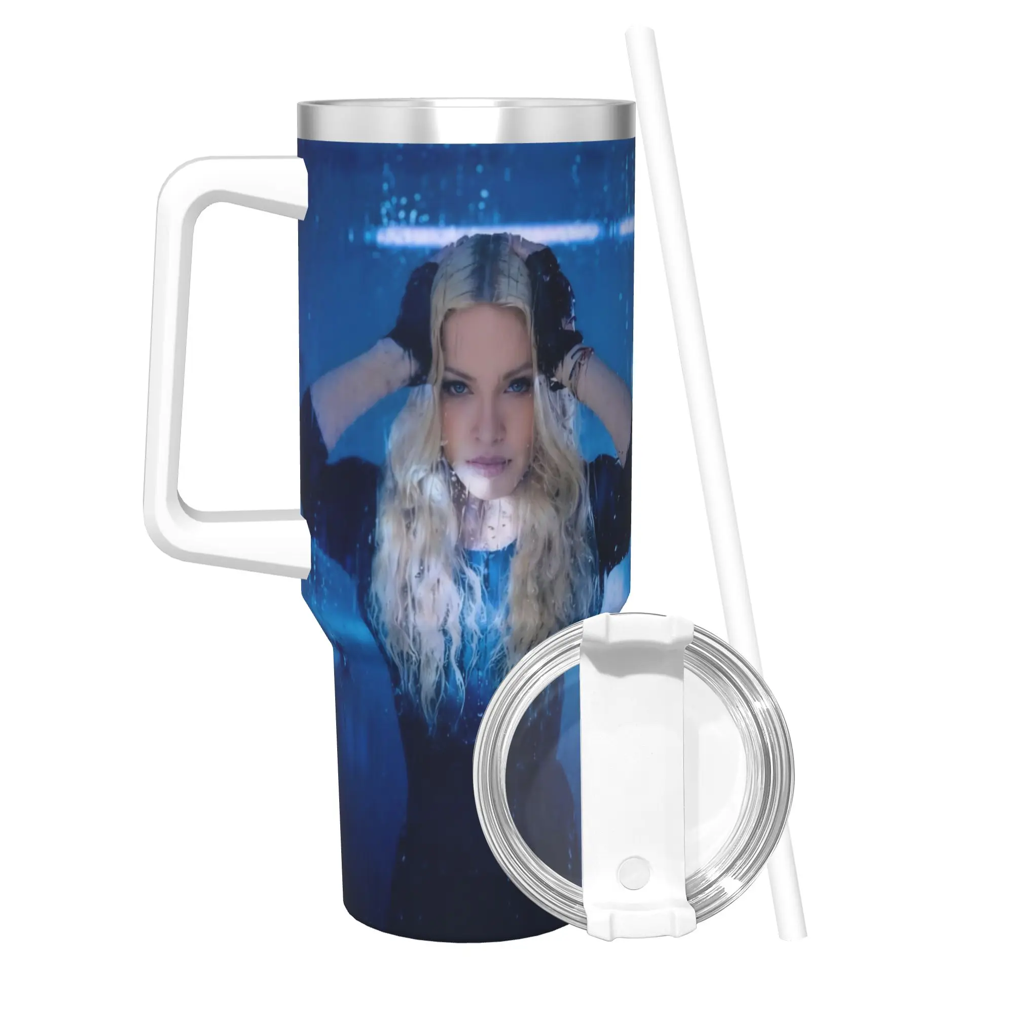 M-Madonnas Confessions II Tumbler 40oz Stainless Steel Double Wall Vacuum Insulated  Mug With Straw