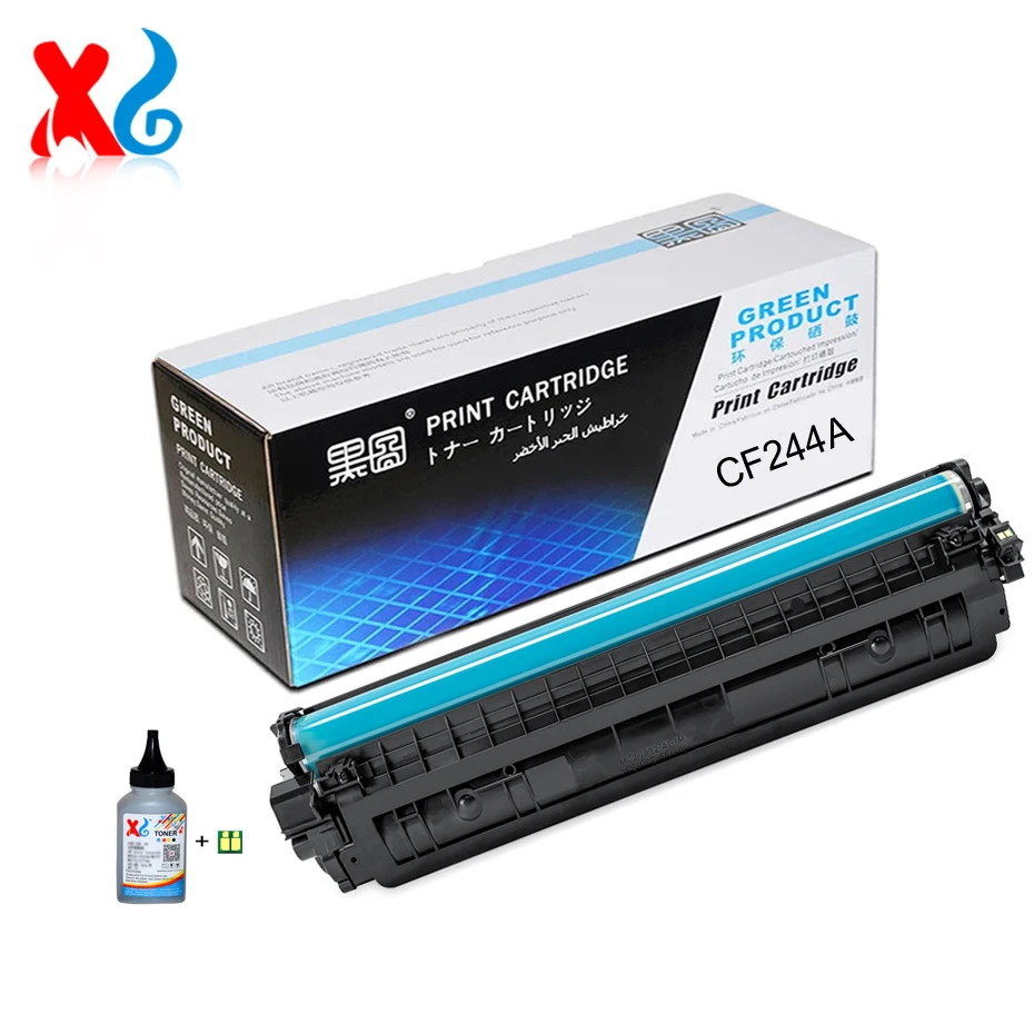 1set Compatible CF244A Toner Cartridge For HP Laser Jet M15a M15w M16a m16w MFP M28a MFP M28w M29a M29W M31W With Chip powder