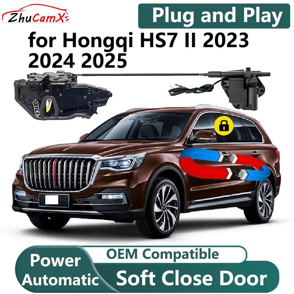 

ZhuCamX for Hongqi HS7 II 2023 2024 2025 Car Electric Soft Close Door System Power Closing Door Latch Lock OEM Plug and Play