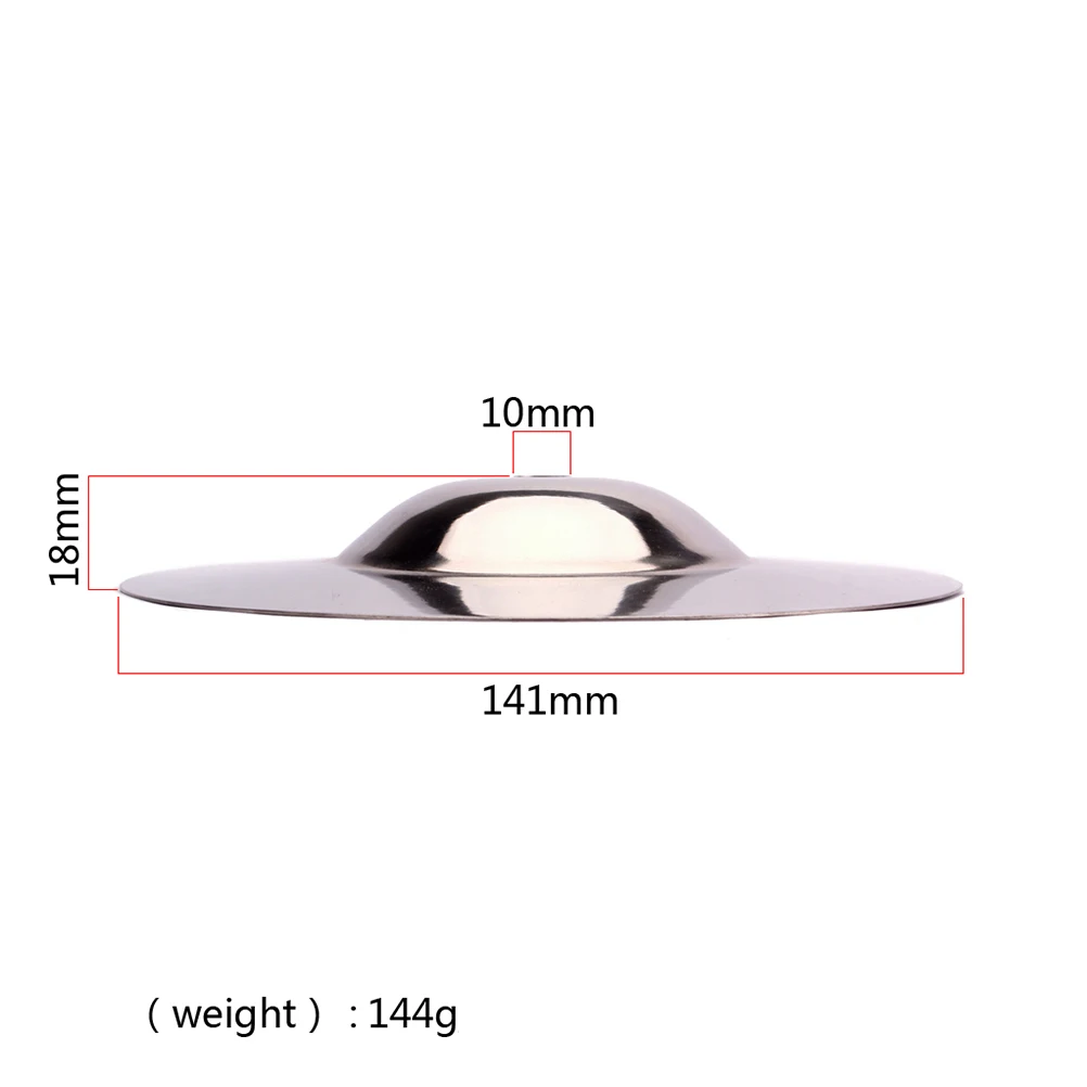 

2pcs Silver Crash Cymbal Drum Percussion Instrument Accessories Durable High Hardness Metal Cymbals For Beginners Wd01