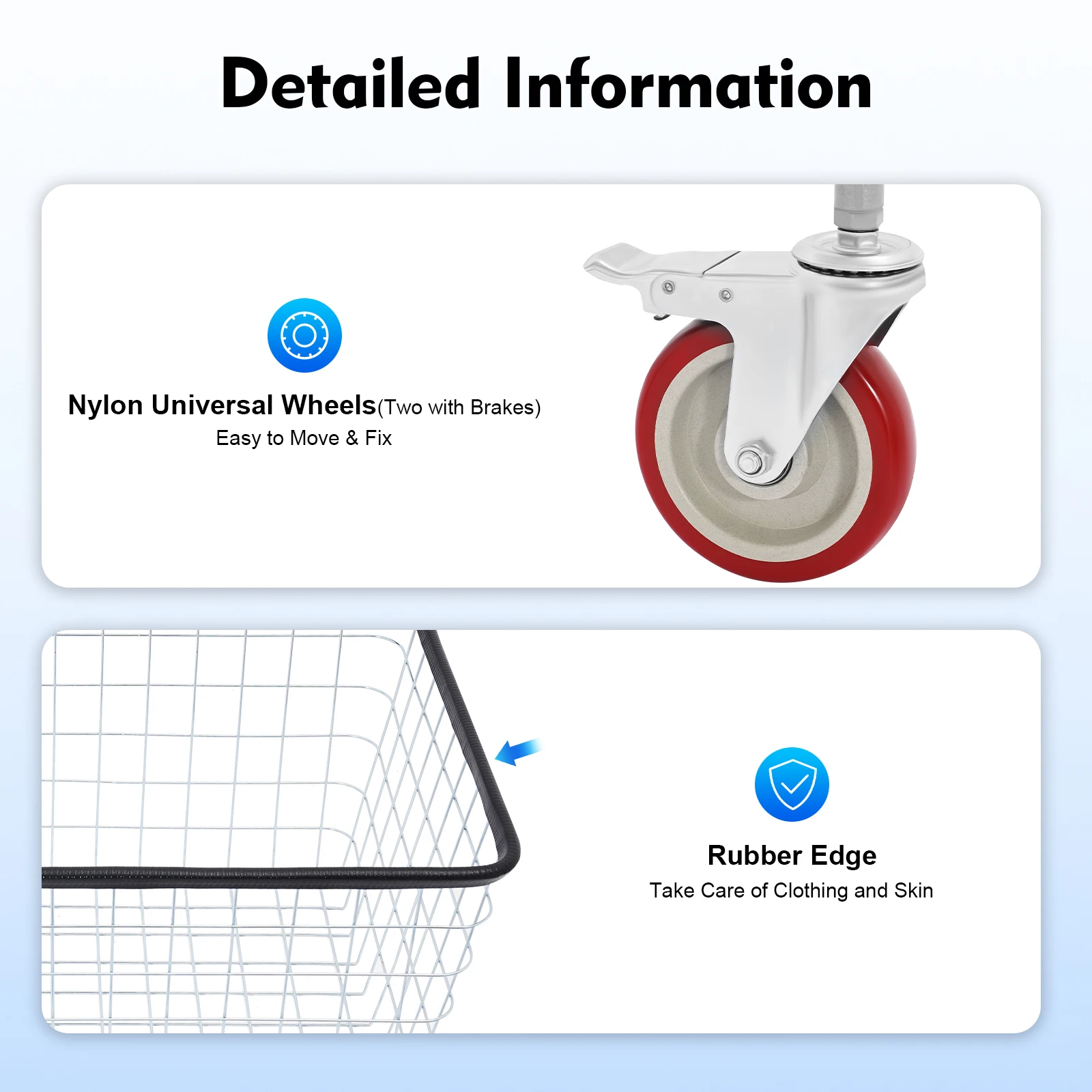 Steel Wire Laundry Cart Laundry Basket With Wheels Laundry Basket Cart For Home