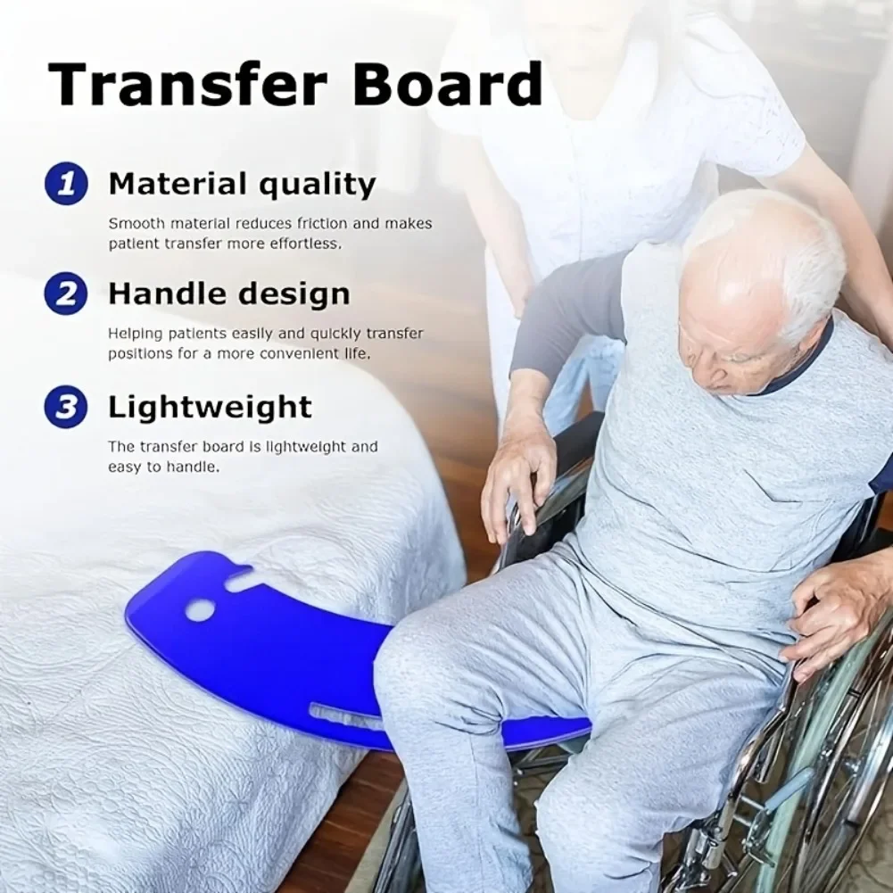 Sliding Transfer Board for Elderly Disabled Body Support Mobility Aid for Bed to Wheelchair and Chair Transfers