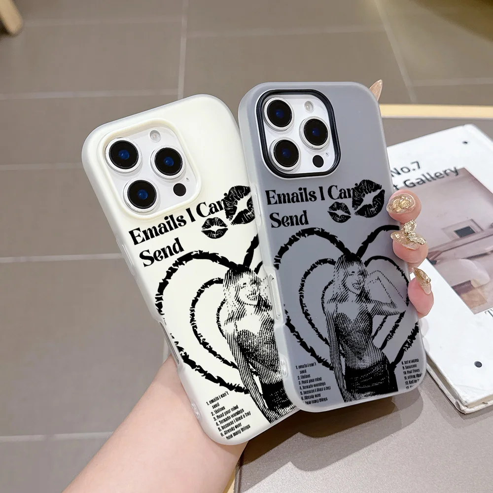 Singer S-Sabrina C-Carpenter Matte Candy Color 2 in 1 Phone Case for Samsung Galaxy A56 A36 A26 A17 A54 A34 A24 A15 A14 4G 5G