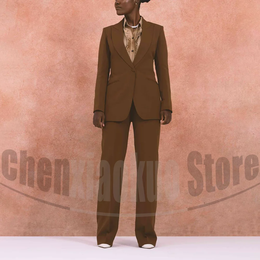 エレガントなレディースソリッドフォーマルスーツ 2 ピースオ - Women Formal Wear For Meeting のレビューと価格