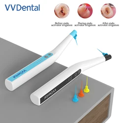 VVDental Oral LED Sonic Irrigator Endo File Activator for Root Canal Treatment Wtih 60PCS Tips Endodontic Cleaning Rinsing Tools