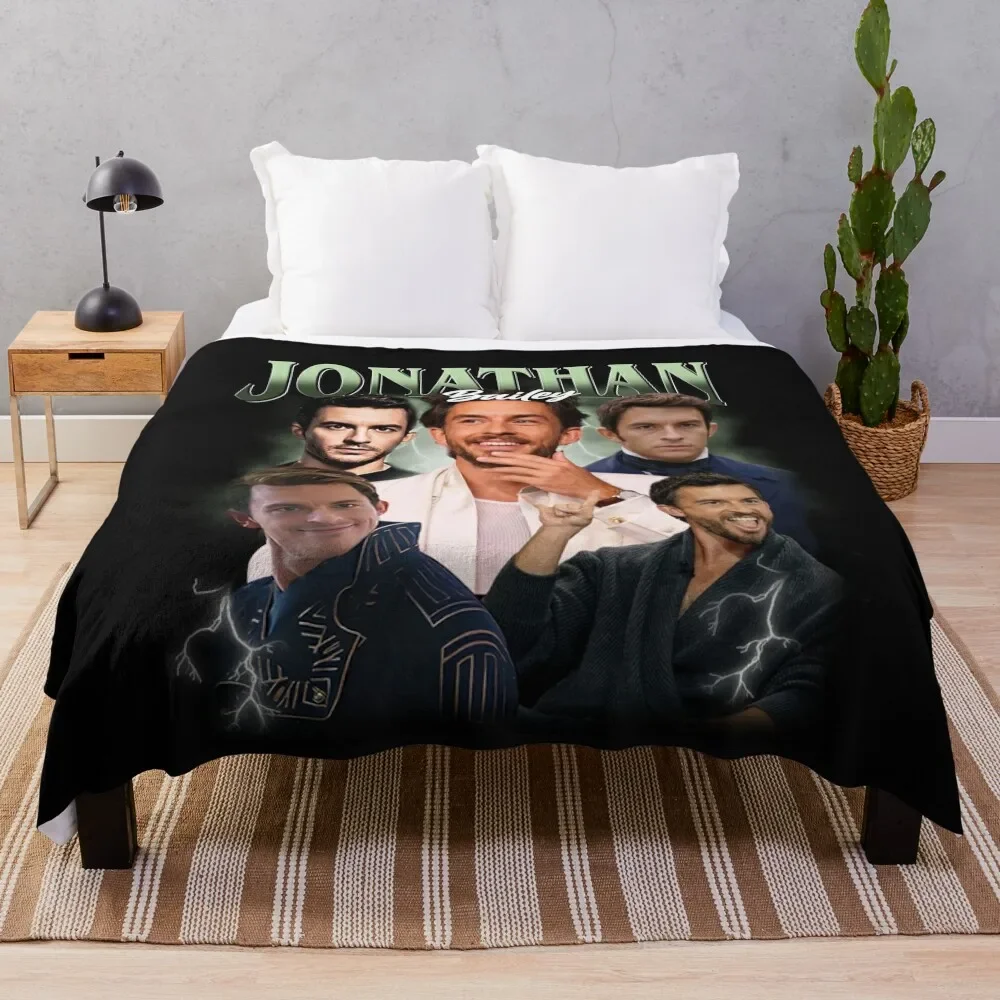 

Vintage Jonathan Bailey Fiyero, Retro Bootleg 90s Wicked Movie 2 Throw Blanket Hairy Summer Beddings Sleeping Bag Blankets