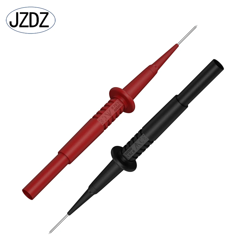 JZDZ 5PCS Test Probe Tips Electrical Diagnostic Tools Auto Multimeter Test Leads Extension Back Piercing Needle J.30011