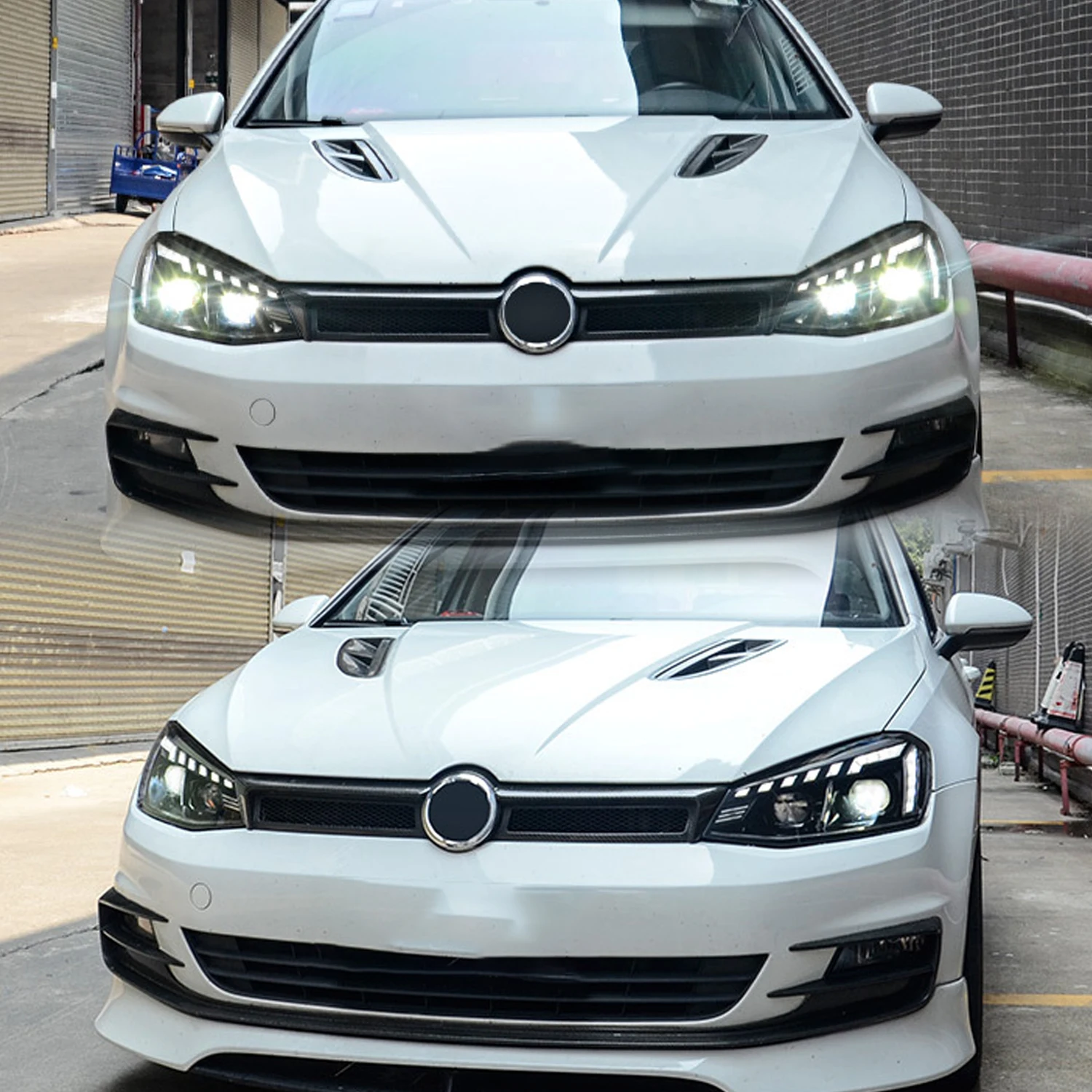 Headlights for 7 2013-2018 Projector  MK7 Car Front Lamps Assembly Lighting System Dynamic Signal