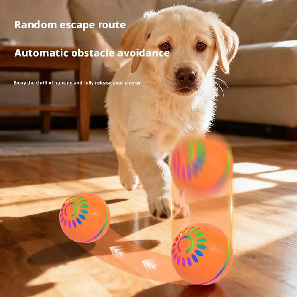 Smart Dog Toy Ball Automatic Interactive Pet Electronic Rolling USB Rechargeable Moving Bouncing for Puppy to Large dog Chew Toy view 2