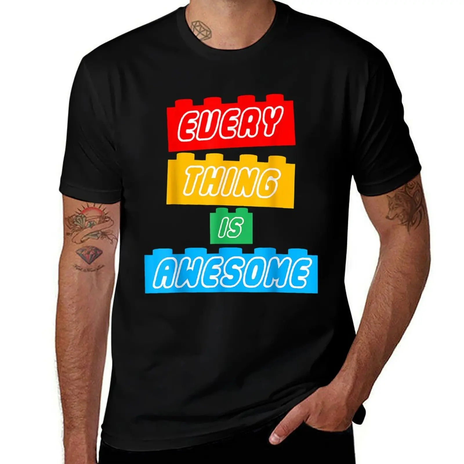 Tout est génial pour l'Éternel Optimiste T-Shirt homme en coton