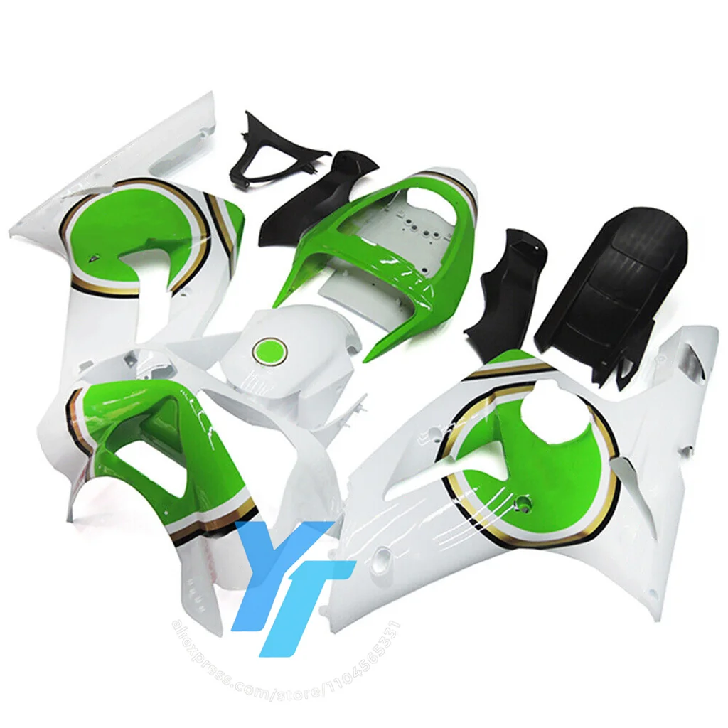 مجموعة هدايا الدراجات النارية KAWASAKI ZX6R 2003-2004 ABS قاعدة حقن بلاستيكية مصبوبة مناسبة تمامًا تطبيق أصلي متضمن