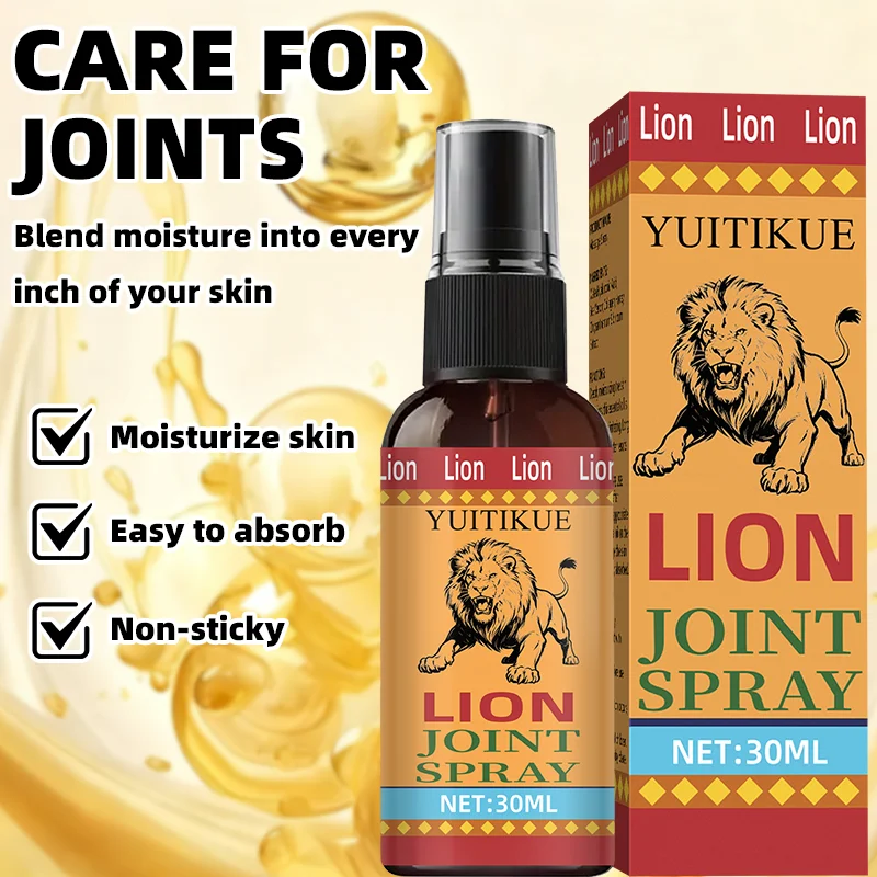 YUITIKUE بخاخ مفصل الأسد 30 مل مرطب للبشرة والمفاصل سهل الامتصاص وغير لزج للركبتين والمرفقين والكاحلين والرقبة