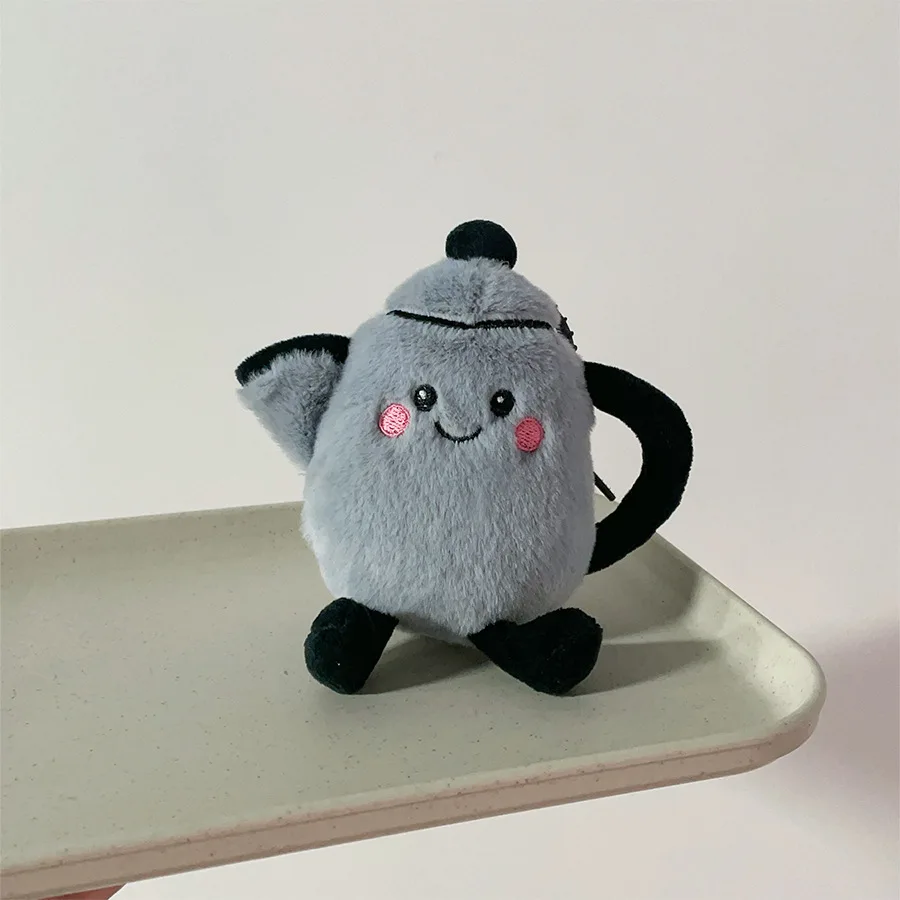 Kartun Ketel Air Panas Boneka Mewah Liontin Simulasi Lucu Hot Pot Jepang Boneka Mewah Mainan Anak-anak Hadiah Gantungan Kunci Dekorasi