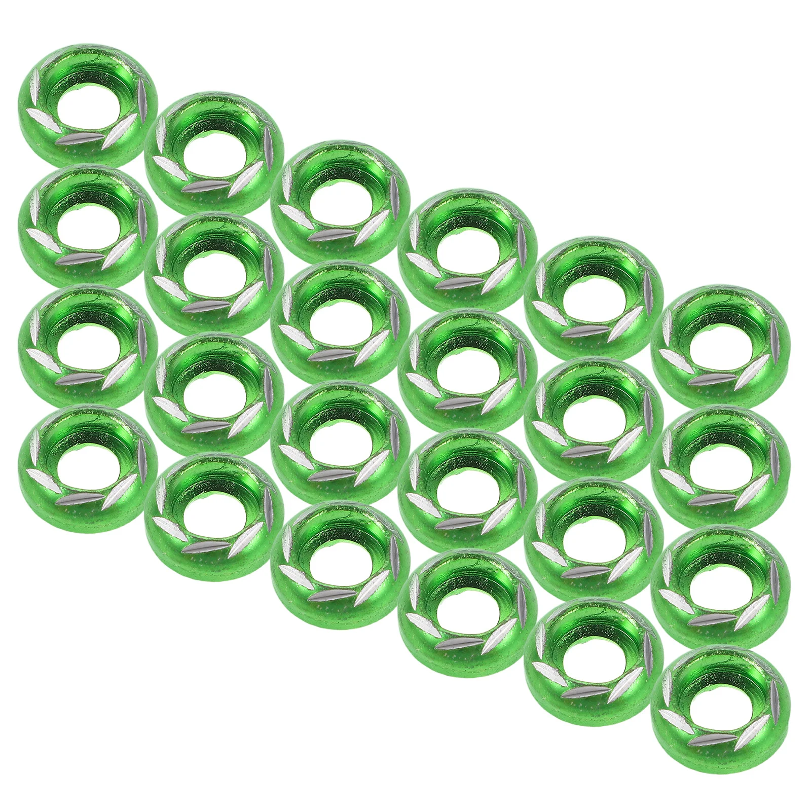 

50Pcs Motorcycle Aluminum Alloy Decorative Washers License Plate Bolt Nuts Engine Bay Fasteners Durable Weather Resistant