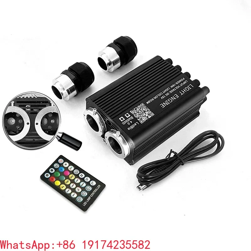 

Dual Zone Stars Ceiling Decorative Lights Car Accessories Color Fiber Optic Lighting Car Starry Sky Twinkle Roof Light for Cars