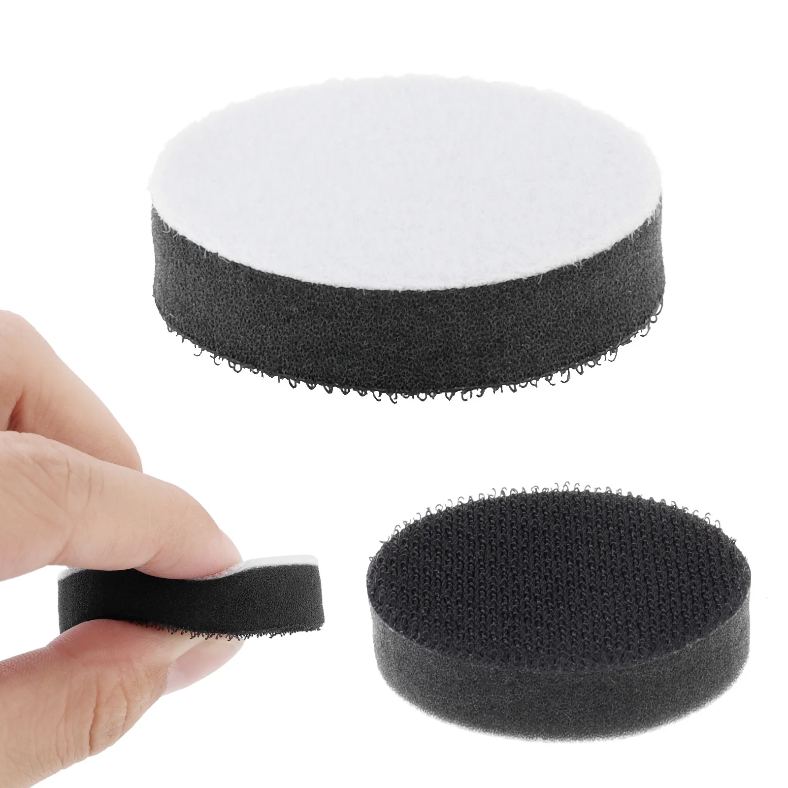 2 Inch Soft Foam Interface Pad Hook and Loop Sponge Cushion Pads for Uniform Sanding, Sandpaper Backing Pads