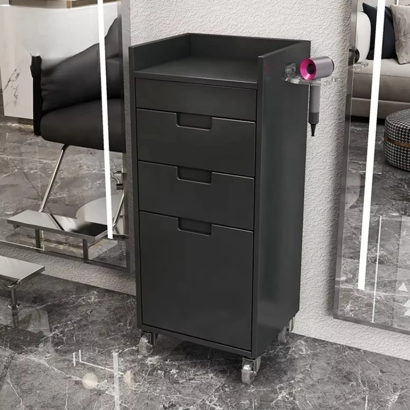 Salon Barber Shop Tool Cabinet Double Drawer Beauty Storage Cabinets