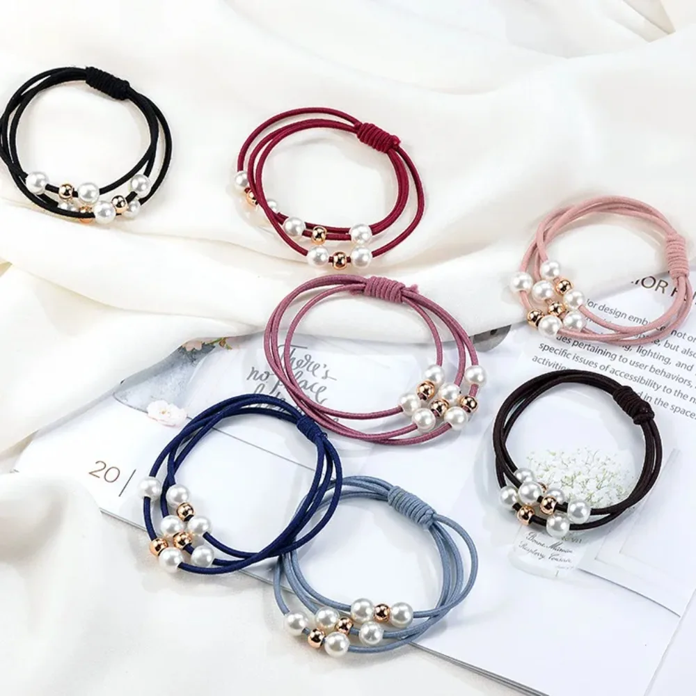 

4 Pcs/LOT Girls Elastic Hair Bands Ponytail Tie Gum Holder Rubber Bands Hair Accessories Women Multicolor Bowknot Hairpins