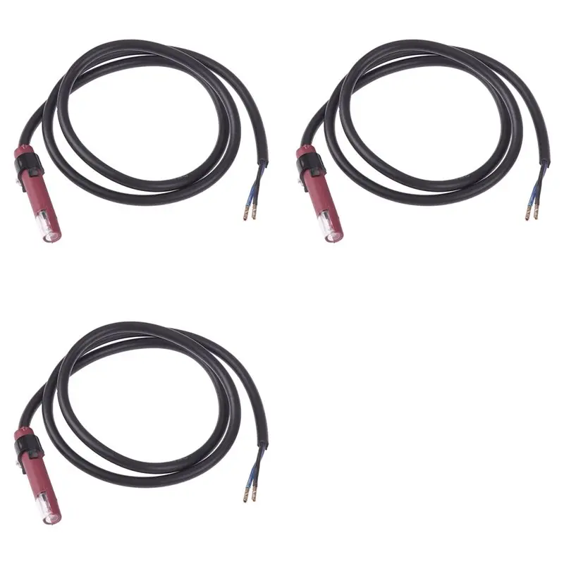 

【LAST CHANCE】3X QRB1 Детектор пламени Фоточувствительный электрический фоторезистор для обнаружения глаз Красный фотоэлемент QRB1