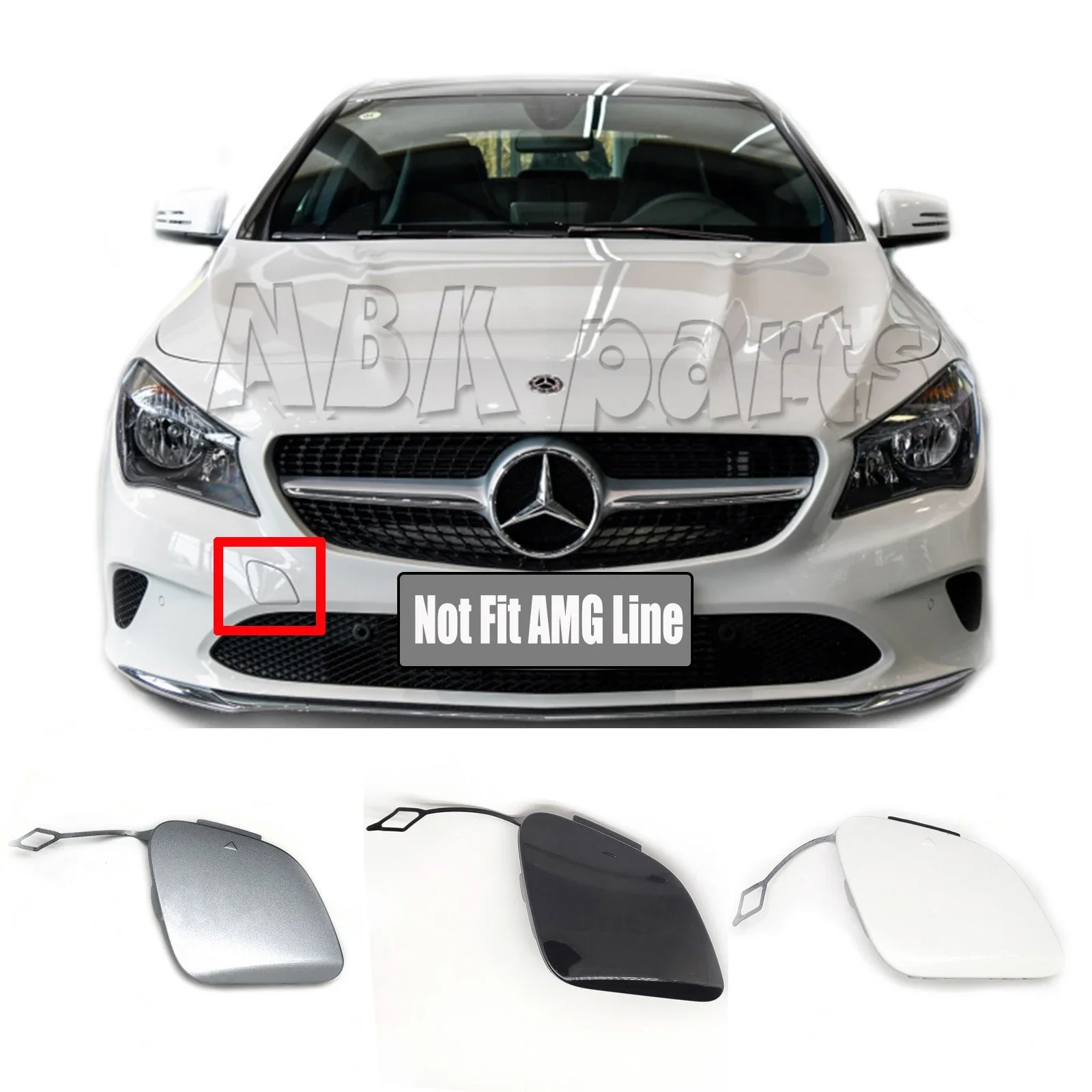 Fit 16-19 Mercedes-Benz CLA Coupe(C117) CLA180 CLA200 CLA220 CLA250 CLA45 AMG SPORT Front Tow Cover A1178851300