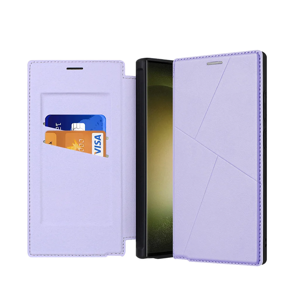 Dux Ducis Pu Leather Phone Case For Samsung Galaxy S25 S24 Ultra Plus Coque Luxury Thin Flip Wallet Phone Cover