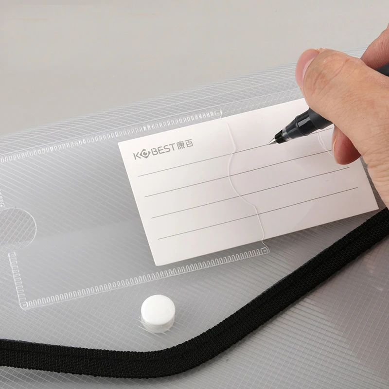 Transparent Document Bag A4/A3 Horizontal Three-Dimensional Large-Capacity Student Test Paper Storage Bag Information Portfolio