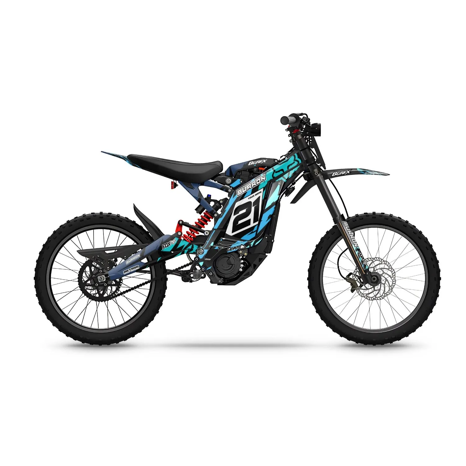 Motorcycle Body Fairing Sticker Decal Protective eBike eMoto Full Graphic Kit For Surron Light Bee X Design -19