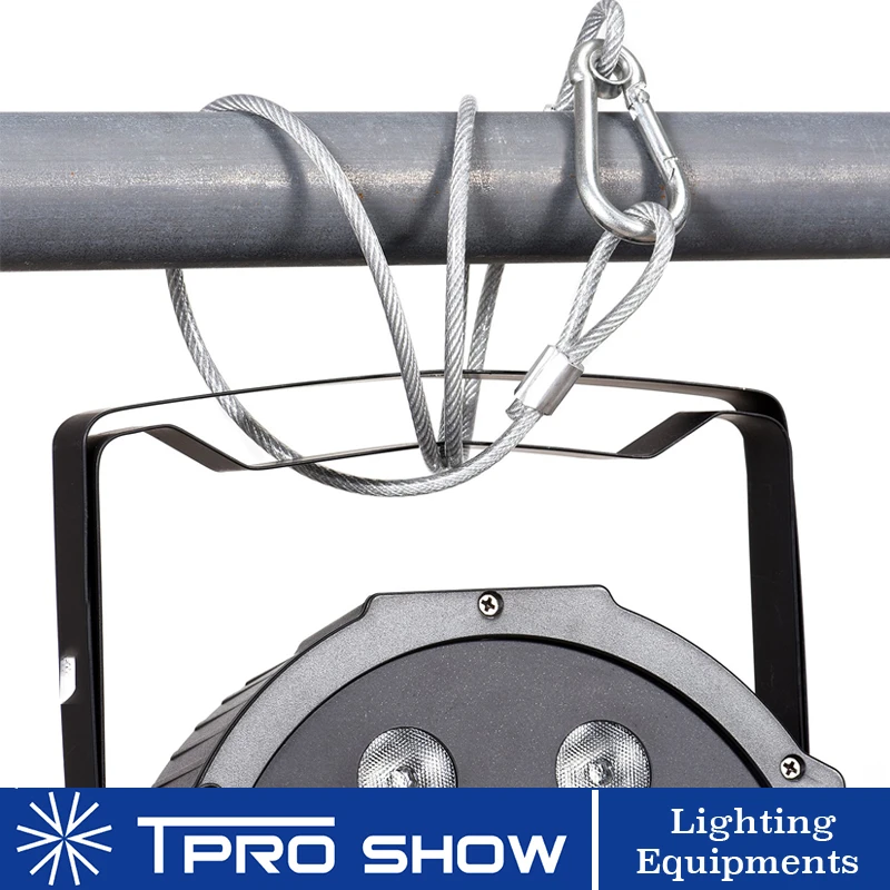 10pcs Stage Lighting Safety Rope Cable Truss Beam Moving Head LED Par DJ Machine Protection 3mm Steel Wire Silver 70cm Length